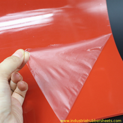 Hoja gruesa roja de la goma de silicona de 3 milímetros sin categoría alimenticia del olor